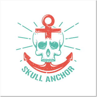 Skull Anchor Posters and Art